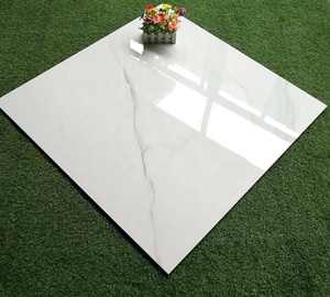 Azulejos de porcelana con acabado brillante para <span class=keywords><strong>Hotel</strong></span>, azulejos blancos de gran tamaño de 1000x1000 Carrara, cuerpo completo - Product Image 2