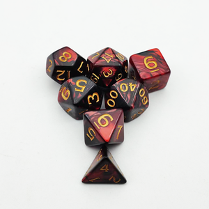 Juego de dados poliédricos de doble color personalizados al por mayor-Juego de dados poliédricos de mazmorras y dragones - Product Image 4