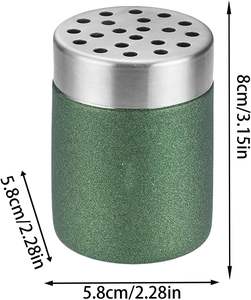 Bouteilles à épices multifonctionnelles en acier inoxydable 304, pots à épices de luxe, flacons à épices, pots à épices Village - Product Image 5