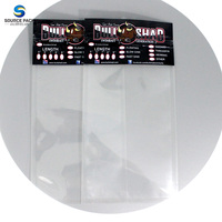 Pochette Ziplock écologique à 3 joints latéraux Emballage d'appâts en plastique souple avec trou de suspension