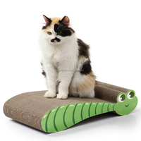 Emballage en carton ondulé pour arbre à chat et griffoir en forme de chenille, avec logo personnalisé OEM/ODM, luxe moderne