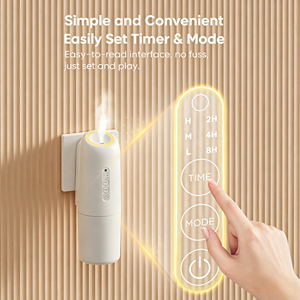 100ml Wall-Mounted Room Air Freshener Plug-in Scent <b>Diffuser</b> Waterless Essential Oil Aroma Mist <b>Diffuser</b> <b>with</b> APP and <b>LED</b> <b>Light</b> - Product Image 4