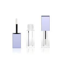 Tube carré transparent moulé par injection à paroi épaisse pour brillant à lèvres, emballage cosmétique vide pour gloss