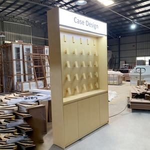 Étui de téléphone portable modulaire personnalisé OEM, accessoires, armoire murale en bois avec éclairage LED - Product Image 5