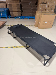Mosle Modern Foldable Steel <b>Bed</b> with Mattress <b>Portable</b> for Hotel Kitchen Warehouse Villa Use - Product Image 5