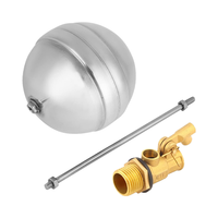 Réglable 1/4 Pouce DN15 Filetage Mâle En Acier Inoxydable Vanne À Bille Flottante Capteur De Flotteur D'eau Hydraulique Interrupteurs À Bille