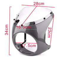 Carénage universel pour phare de moto, contrôle de la climatisation, pour cafe racer, 7 pouces