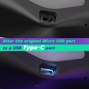 Aşırı dokulu kırmızı arka düğme eki Dawn type-c sürümü <span class=keywords><strong>PS4</strong></span> Slim <span class=keywords><strong>Pro</strong></span> <span class=keywords><strong>Controller</strong></span> JDM-040/050/055 için Remap kiti - Product Image 3