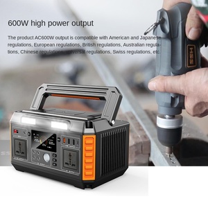 สถานีพลังงานสำรองแบบพกพา600W 1000W ระบบชาร์จพลังงานแสงอาทิตย์แบบฉุกเฉินชาร์จไฟได้ - Product Image 3
