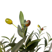 TREESMAS LY072 Árbol de Olivo Artificial Realista de Plástico 60x120cm Planta en Maceta Decoración Interior/Exterior Oficina Diseños Personalizados China
