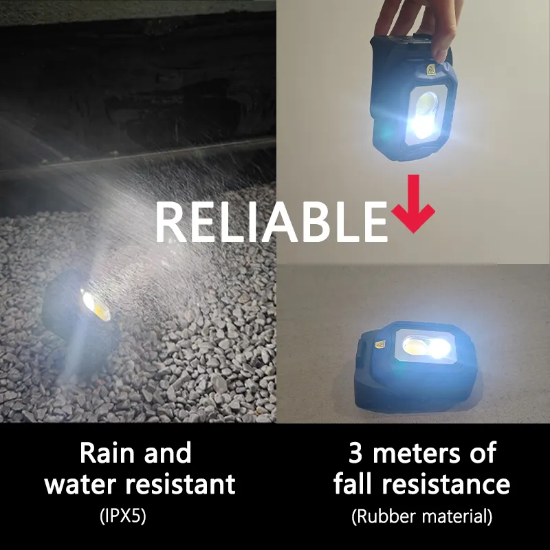 2024 Nieuwe Product Magnetische 10W Multifunctionele Batterij Overstroming Draagbare Cob Oplaadbare Led Werklamp Met Standaard