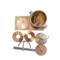 Moule CBR complet avec collier, plaque de base perforée et plaque de surcharge