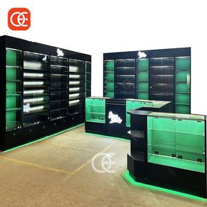 Smoke Shop Design Dispensario Estantería Estantes <span class=keywords><strong>de</strong></span> <span class=keywords><strong>vidrio</strong></span> Vitrina <span class=keywords><strong>de</strong></span> exhibición <span class=keywords><strong>para</strong></span> tienda <span class=keywords><strong>Para</strong></span> el diseño general <span class=keywords><strong>de</strong></span> Hookah Shop - Product Image 5
