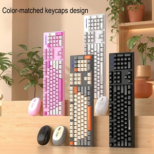 ชุดคีย์บอร์ดและเมาส์ไร้สาย 2.4G แบบ Ergonomic สำหรับใช้งานที่บ้าน สำนักงาน และคอมพิวเตอร์ - Product Image 4