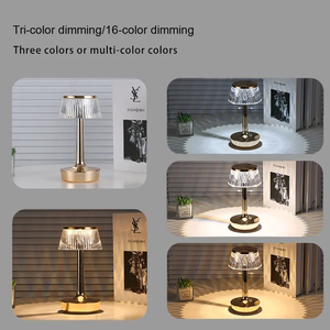 Wolongmountain 2026 Hot Selling Transparent Acrylic LED Warm White Night Light USB <strong>Charging</strong> Table <strong>Lamp</strong> Touch Control Modern - Product Image 5
