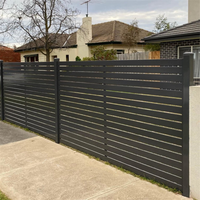 Panneau d'écran d'intimité extérieur en aluminium avec revêtement en poudre durable pour la décoration de patio, de jardin et de terrasse