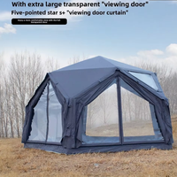 Tente Pentagram S Ridge 4 saisons, style hub, prête à l'emploi, coupe-vent, imperméable, durable, pour le camping familial en plein air