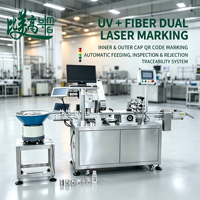 Machine de marquage laser UV pour flacons, codage DataMatrix GS1, conformité Chestny Znak, système de traçabilité un article-un code