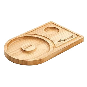 Sunziba Bamboo Cocktail Salt Rimmer Margarita Seasoning Board Reusable <b>Bar</b> <b>Tool</b> Sugar Dipping Tray - Product Image 5
