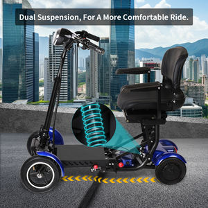 Motocicleta eléctrica T2 de 4 ruedas, 500W, motores duales, movilidad plegable para personas discapacitadas/mayores, ciclomotor de 18Ah, EE. UU. Stock - Product Image 5