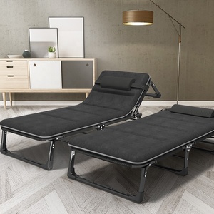 <span class=keywords><strong>Cama</strong></span> <span class=keywords><strong>Plegable</strong></span> Portátil para Exteriores, Ajustable, para <span class=keywords><strong>Playa</strong></span>, con Colchón - Product Image 2