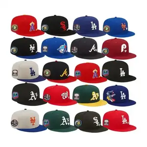 2024 New Original High Quality Black Vintage Polyester Snapback Fitted Closed Baseball Hat Gorras Cap For Men Factory Price
