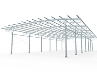 Structure de montage de panneaux solaires et structure solaire pour solutions de systèmes de carport solaire
