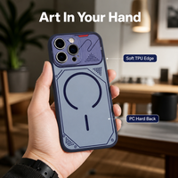 Funda de Teléfono de TPU y PC de Doble Color con 6 Colores para iPhone 17 Pro Max 16 15 14, Diseño de Anillo Pintado con Tornillo, Antigolpes, Suave y Delgada