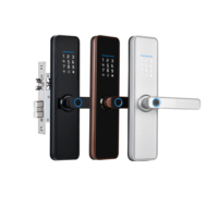 Cerradura Inteligente Biométrica para Puerta, Aplicación TTLock, Cámara WiFi, Acceso por Huella Dactilar Bidireccional, Caja de Seguridad con Llave, Seguridad para Apartamentos y Hoteles