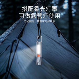 ซินสเตอร์ พี 50 ไฟฉาย LED พลังงานสูงแบบพกพา Type-C ชาร์จใหม่ได้ โฟกัสแบบยืดหดได้ พร้อมไฟด้านข้างแบบ COB สำหรับการตั้งแคมป์และการเดินป่า - Product Image 2