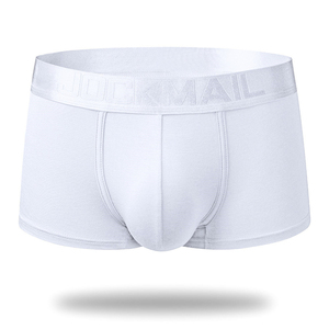 <span class=keywords><strong>JOCKMAIL</strong></span>-Calzoncillos de alta calidad para hombre, calzoncillos transpirables de rayón de color sólido con logotipo de impresión digital, calzoncillos para jóvenes - Product Image 4