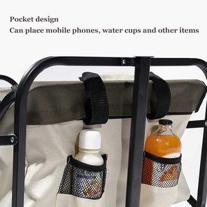 Adjustable Folding Wagon Collapsible Utility Metal Dolly Logistics Hand Truck Multipurpose Aluminum <b>Trolley</b> Cart - Product Image 6