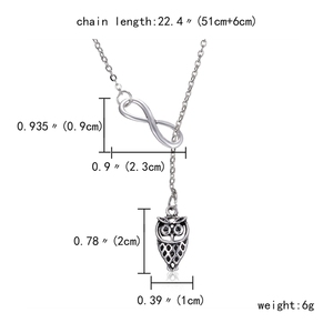 <span class=keywords><strong>Collana</strong></span> con Ciondolo a Forma di <span class=keywords><strong>Gufo</strong></span> in Argento, Accessorio di Moda Portafortuna per Donne - Product Image 6