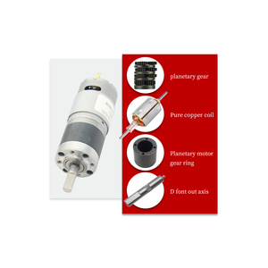 Bán Hot DC bánh răng hành tinh động cơ 12V 24V với tích cực và tiêu cực điều khiển tốc độ cho robot - Product Image 3