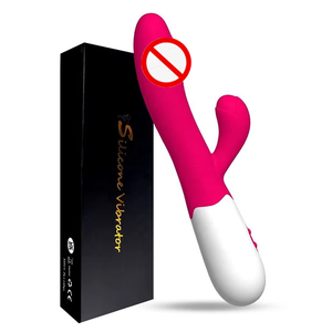 Vibrador Recargable por USB Varita Mágica de Conejo Punto G Estimulador de Clítoris Masajeador Doble Motor Dildo Juguetes Sexuales para Mujer - Product Image 5