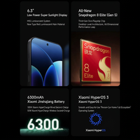 Teléfono Inteligente Xiaomi 17 Pro 2026, Pantalla Grande HD de 6.8 Pulgadas, Larga Duración de Batería, Teléfono Móvil 5G, Carga Rápida, Teléfono Celular Android para Juegos