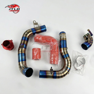 高性能烧蓝钛涡轮增压排气管中冷器管道套件适用于大众奥迪 EA888 MQB EVO4 发动机升级 - Product Image 1