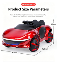 Voiture à pédales pour enfants de 2 à 4 ans et de 5 à 7 ans, fabrication directe d'usine, quatre roues, en plastique, avec lumières cool, batterie 12V4.5ah