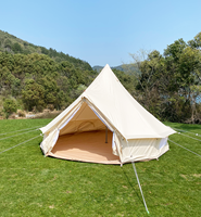Tente de camping yourte mongole, style ethnique traditionnel, grande tente, résistante au vent et à la pluie, tente de camping sur les prairies
