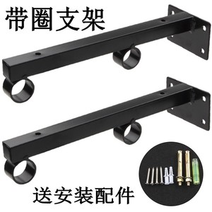 Juwoya Wall Mount <b>Shelf</b> Bracket With <b>Pipe</b> Rings Cold Rolled Steel Triangular Support For Shelving Units - Product Image 4