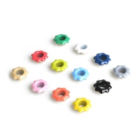 Oeillets et œillets à œil en forme de fleur en gros, matériau métallique, œillets en forme de fleur