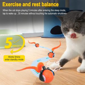 <b>Interactive</b> Eco-Friendly 360 Smart Automatic Rolling <b>Cat</b> Ball <b>Toy</b> with Speedy Tail 2.0 PC+Silicone Material 5cm Size - Product Image 3