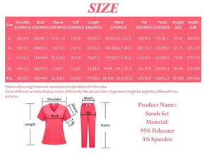 Manches longues Conception exquise Respirant Écologique Doux esthéticienne split ensemble main lavage vêtements Pour - Product Image 6