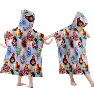 Toalla con Capucha para Niños, Diseño de Princesa Kawaii, Suave y Transpirable, para Niños, para Nadar, Ducha, Playa, Jugar - Product Image 3