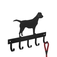 Revêtement de puissance noir, crochets métalliques pour animaux de compagnie, coupe de mur de forme personnalisée pour amoureux de chien