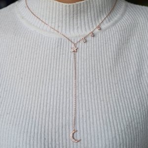 Collar de Cadena Larga con Colgante de Luna y Estrella con Micro Pavé de Circonitas de Alta Calidad <span class=keywords><strong>2026</strong></span> - Product Image 5