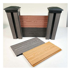 Panneau de clôture WPC moderne de 6 pieds, portail en aluminium, bois composite traité sous pression, plafond pour cours, installation facile, <span class=keywords><strong>3D</strong></span> Australien - Product Image 6