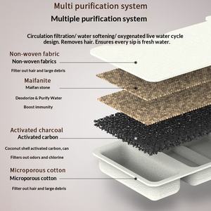 Meilleure fontaine à eau automatique pour animaux de compagnie, écologique, moderne, durable, 3,2 L, en acier inoxydable, pour chat, rechargeable, portable, silencieuse, pour boire - Product Image 4