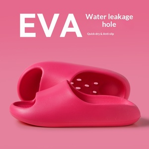 Pantuflas de EVA con Suela Gruesa y Suave, Impermeables, Antideslizantes, con Diseño Hueco, para Mujeres y Hombres, de Verano, para Parejas, de Secado Rápido para Baño - Product Image 6