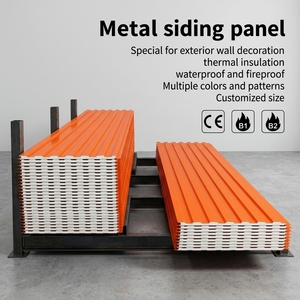 Panel Sándwich <span class=keywords><strong>de</strong></span> PU con Aislamiento Térmico Exterior <span class=keywords><strong>de</strong></span> Acero Galvanizado para Renovación <span class=keywords><strong>de</strong></span> Casas al Aire Libre - Ecológico, Resistente al Fuego y al Agua - Product Image 1